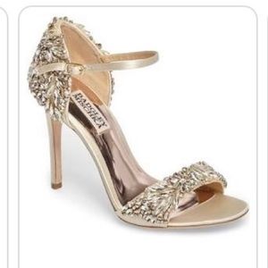 Badgley Mischka Tampa Ankle Strap Sandals Women- wedding bridal shoes